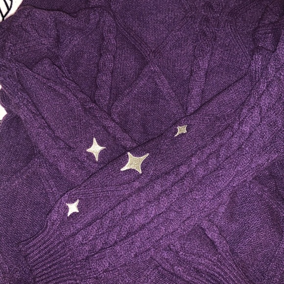 Taylor Swift Speak Now Cardigan Purple Stars Sweater Taylor’s Version TV - Picture 5 of 5